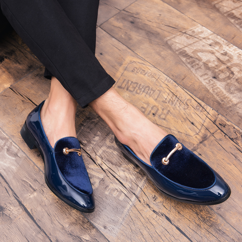 Men Dress Shoes Shadow Patent Leather Luxury Fashion Groom Wedding Shoes Men Luxury italian style Oxford Shoes Big Size 48