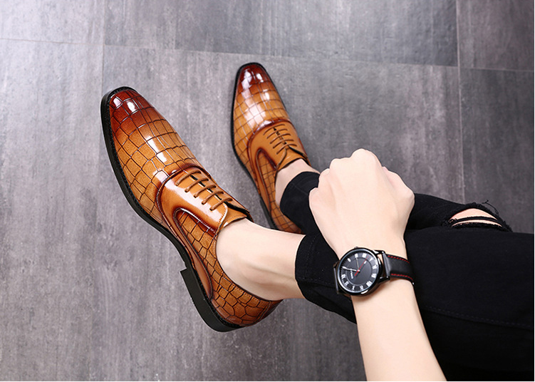 Luxury Fashion Groom Wedding Shoes Men Oxford Shoes Big Size 48 Men Dress Shoes Shadow Patent Leather