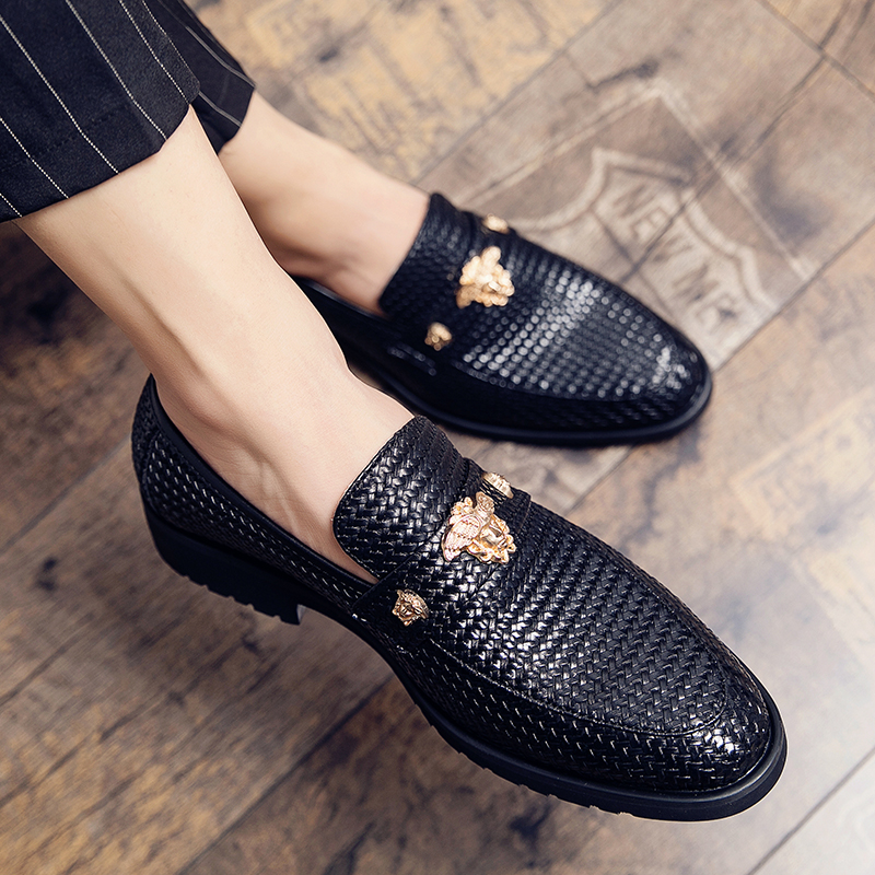 Men Dress Shoes Italian Type Formal Genuine Leather Shoes Men Pointed Toe Wedding Shoes gentleman Shoes Homecoming Evening