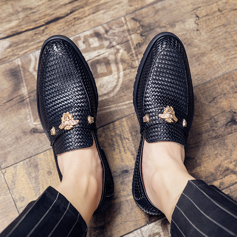 Men Dress Shoes Italian Type Formal Genuine Leather Shoes Men Pointed Toe Wedding Shoes gentleman Shoes Homecoming Evening