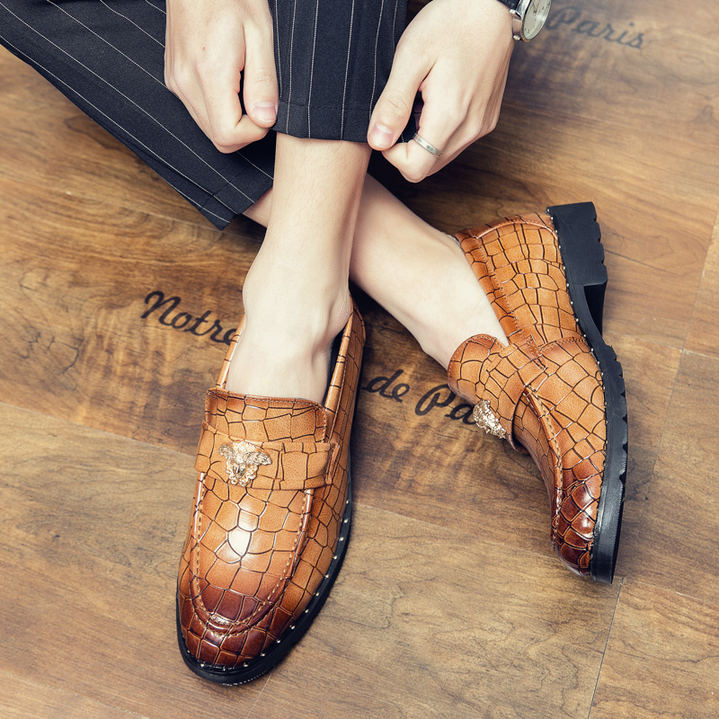 Men Dress Shoes Italian Type Formal Genuine Leather Shoes Men Pointed Toe Wedding Shoes gentleman Shoes Homecoming Evening