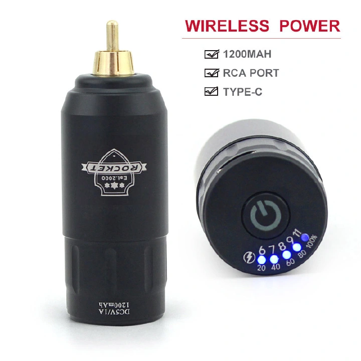RCA Tattoo Wireless Power Supply Mini Tattoo Battery Connector FOR Rotary Tattoo Pen Machine
