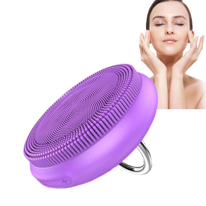 Electric Face Cleanser Vibrator Pore Clean Silicone Cleansing Brush Massager Facial Spa Massage Skin Care deep clean the skin improve skin texture remove the skin dull dry dead cells