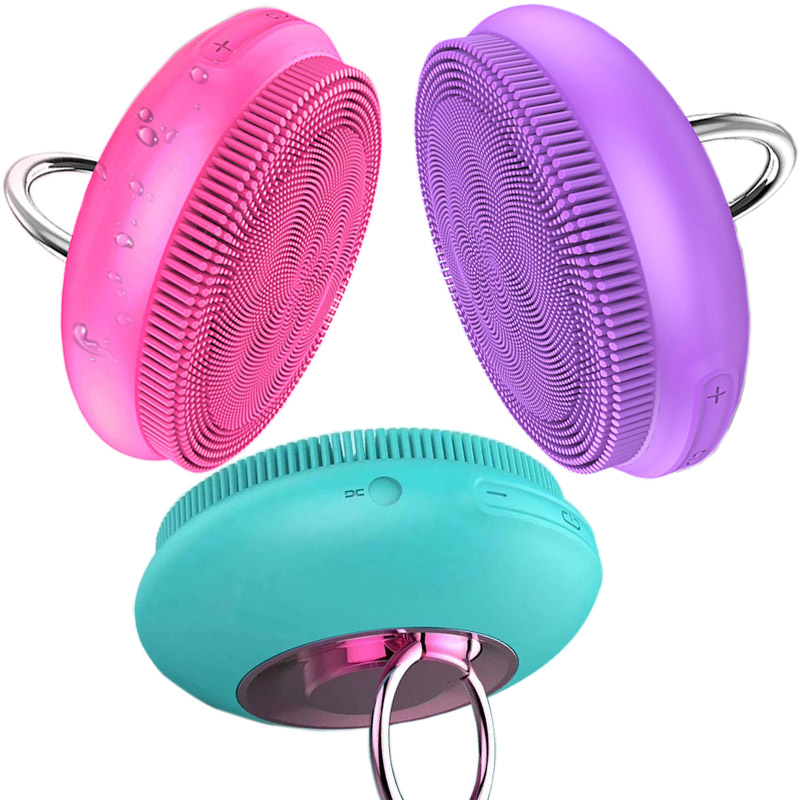 Electric Face Cleanser Vibrator Pore Clean Silicone Cleansing Brush Massager Facial Spa Massage Skin Care deep clean the skin improve skin texture remove the skin dull dry dead cells
