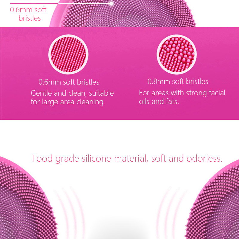 Electric Face Cleanser Vibrator Pore Clean Silicone Cleansing Brush Massager Facial Spa Massage Skin Care deep clean the skin improve skin texture remove the skin dull dry dead cells