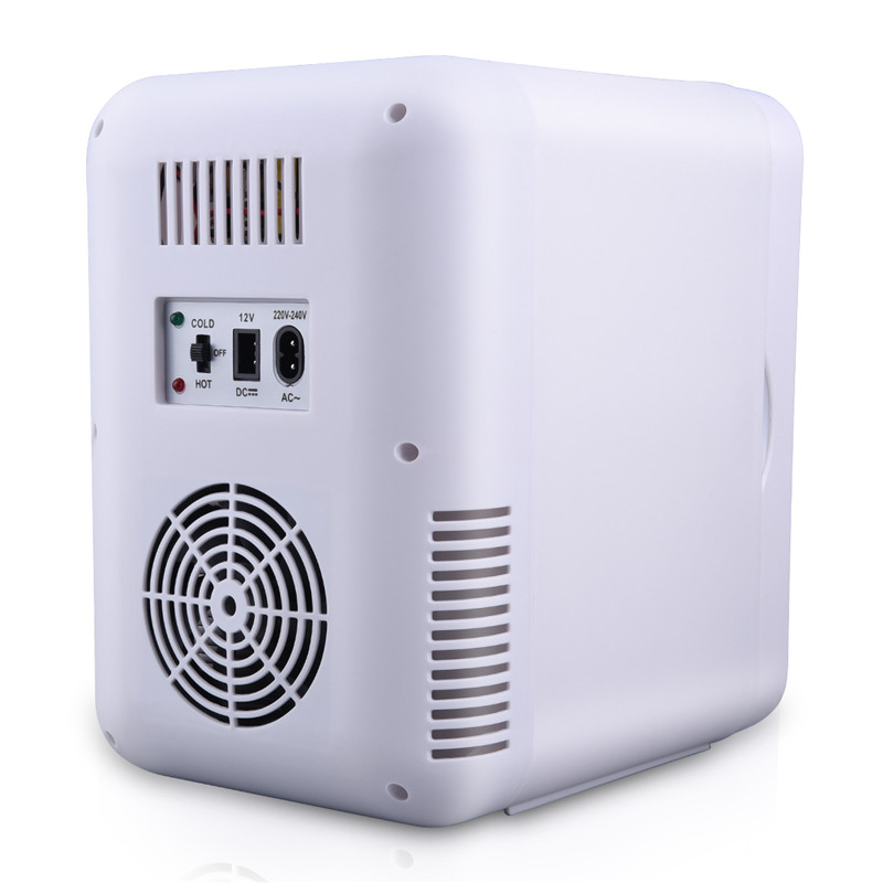 6L Mini Makeup Fridge Portable Cosmetic Refrigerator Facial Mask Skin Care Products Refrigerator With LED Makeup Mirror Home And Car Small Refrigerator Dual Use Hot Cold