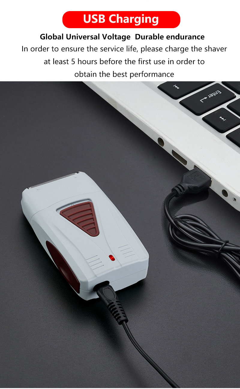 Reciprocating Electric Shaver Beard Trimmer Shaving Machine MINI Razor Hair Trimmer Men Face Epilator Hair Removal Device Powerful and quiet rotary motor Lightweight Finishing Fades Removing Stubble