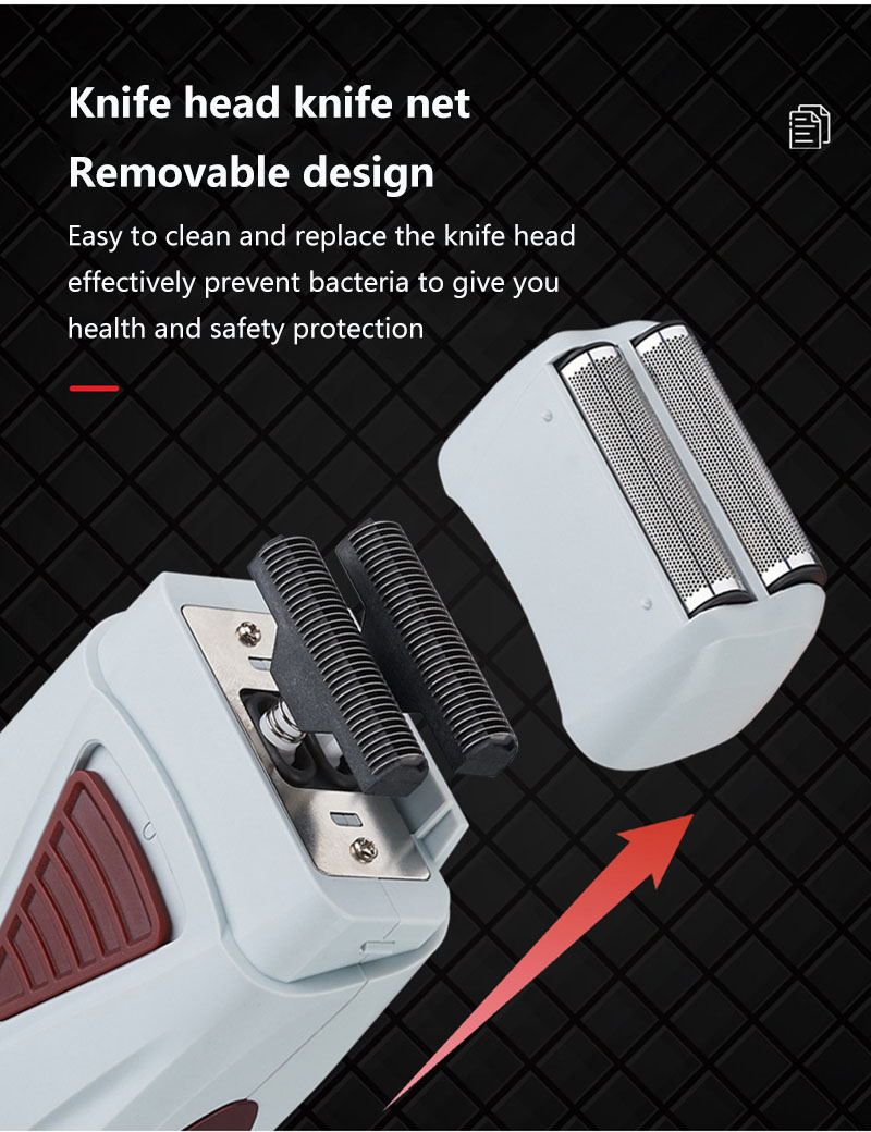 Reciprocating Electric Shaver Beard Trimmer Shaving Machine MINI Razor Hair Trimmer Men Face Epilator Hair Removal Device Powerful and quiet rotary motor Lightweight Finishing Fades Removing Stubble