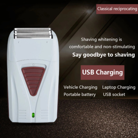 Reciprocating Electric Shaver Beard Trimmer Shaving Machine MINI Razor Hair Trimmer Men Face Epilator Hair Removal Device Powerful and quiet rotary motor Lightweight Finishing Fades Removing Stubble