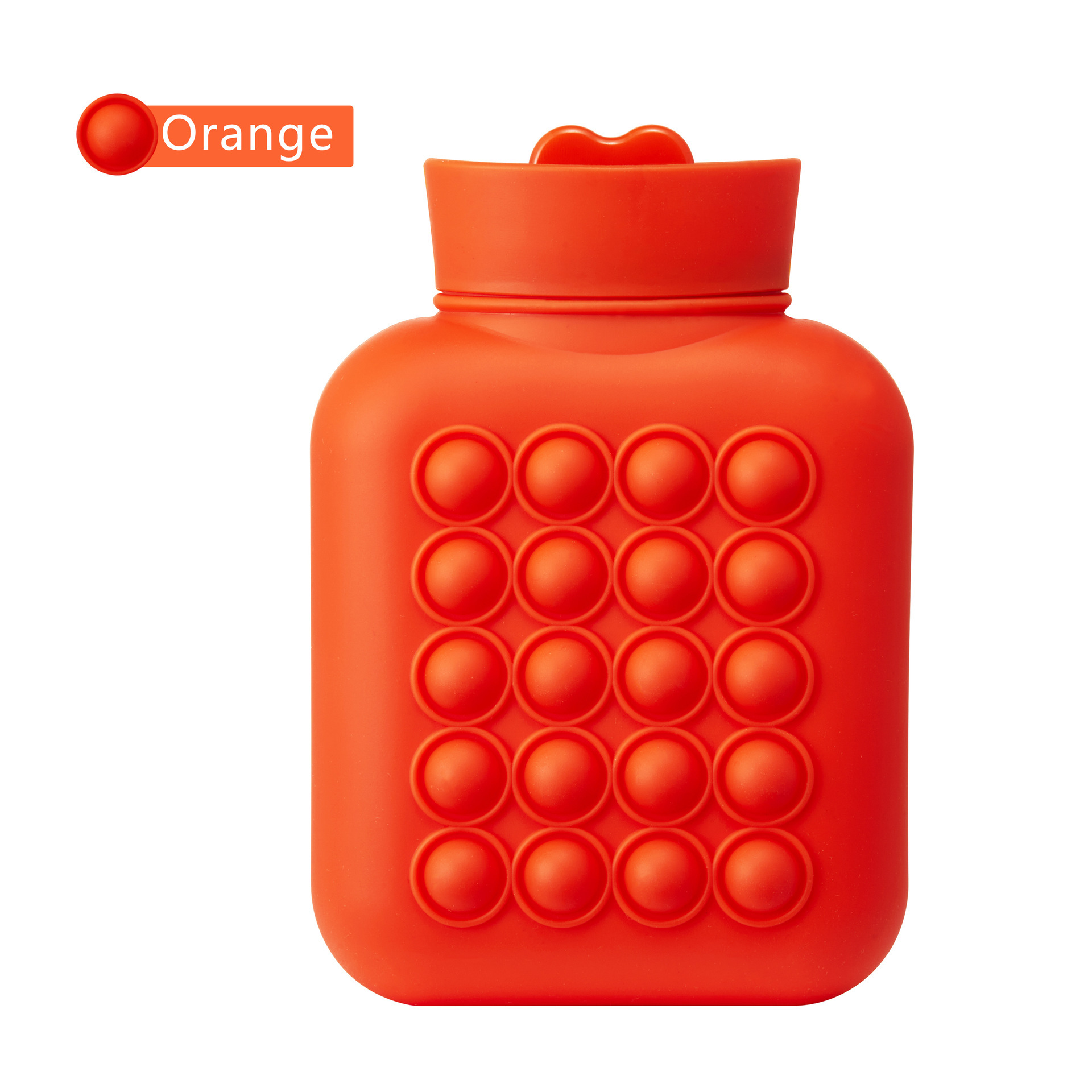 Rubber Hot Water Bottle Bag with Hot and Cold Compress for Cramps Pain Relief Arthritis Aches Pains 500ml bubble pop design warm up and relieve anxiety and stress at the same time