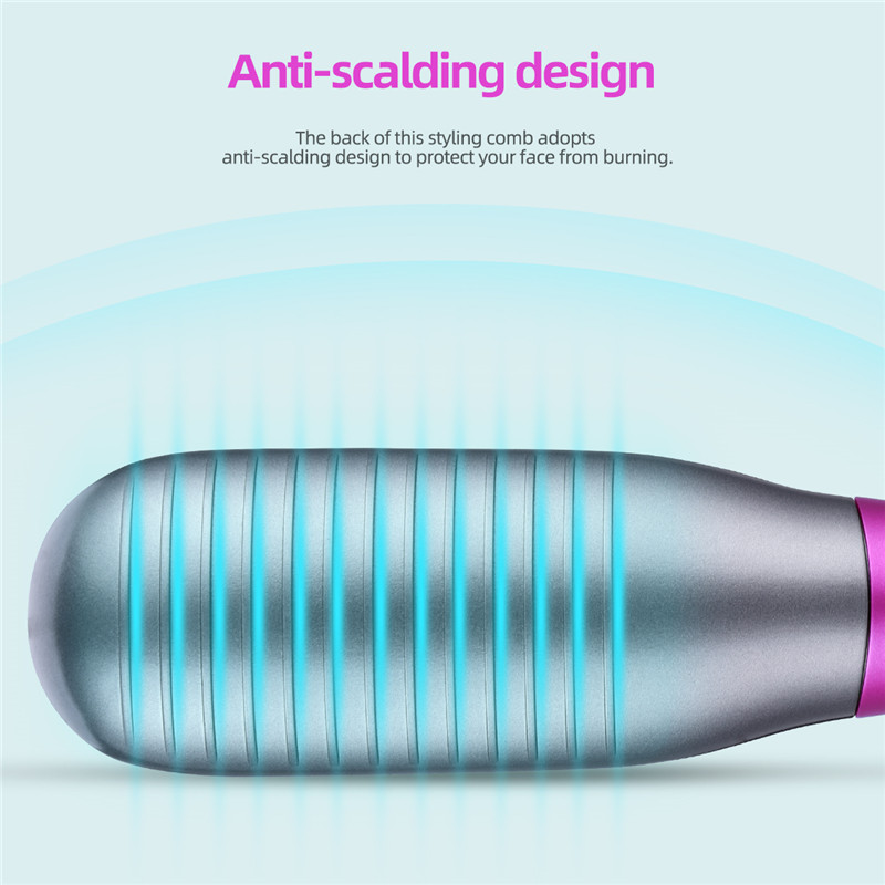 Hair Dryer Brush 350W Hair Brush Low Noise 180 ℃ 3 Speed ​​Anti Scald Design Negative Ion Hair Styling Tools Multifunctional Electric Hot Air Blow Combs Tourmaline Ceramic Hair Dry Brush