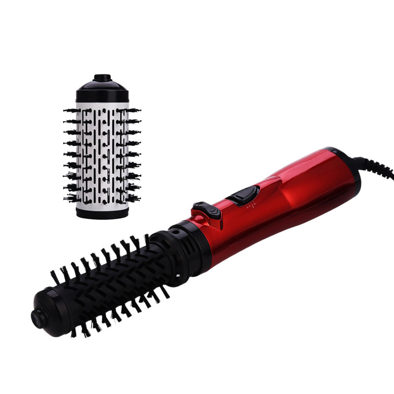 2 In 1 Rotating Hair Dryer Hot Air Brush Styler Comb Curling Iron Roll Styling Brush Blow With Nozzles 2 Speed & 3 Heat Setting 950W  Professional Salon Hair Care Styling Tool