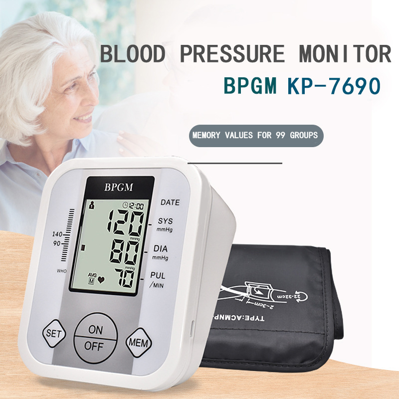 Blood Pressure Monitor Upper Arm Digital Tensiometer Automatic Tonometer Eletronicos Armthm BP Machine Saturometro Prise De sang