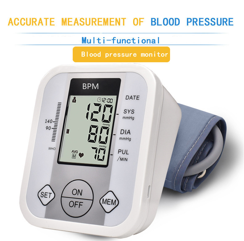 Blood Pressure Monitor Upper Arm Digital Tensiometer Automatic Tonometer Eletronicos Armthm BP Machine Saturometro Prise De sang