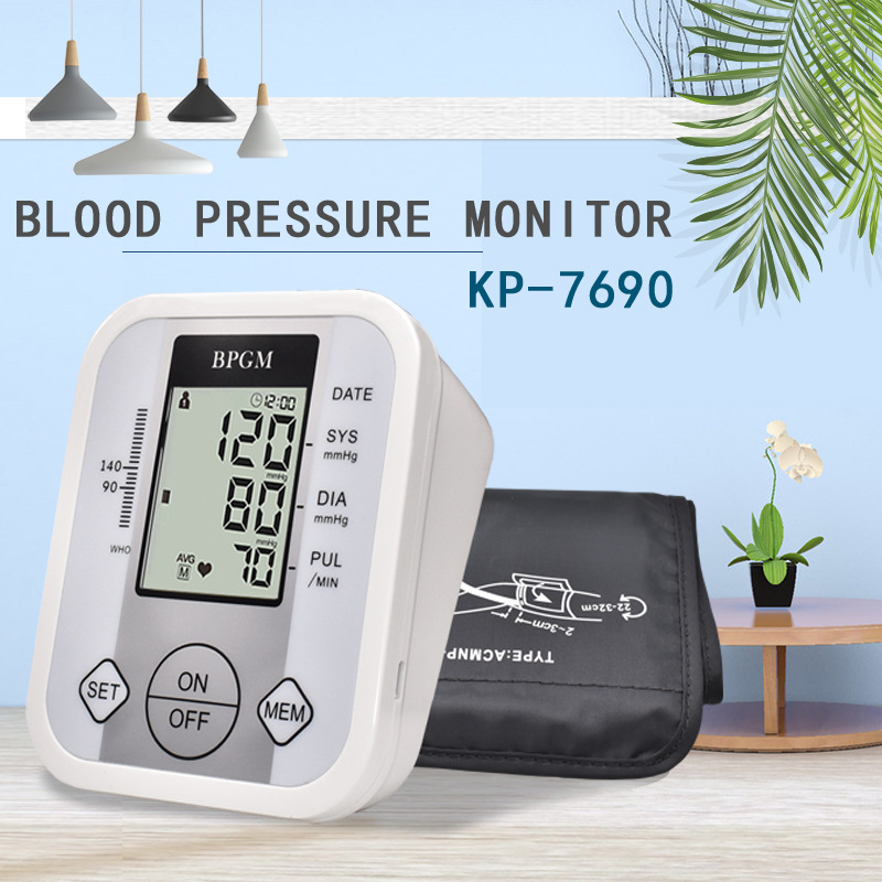 Blood Pressure Monitor Upper Arm Digital Tensiometer Automatic Tonometer Eletronicos Armthm BP Machine Saturometro Prise De sang