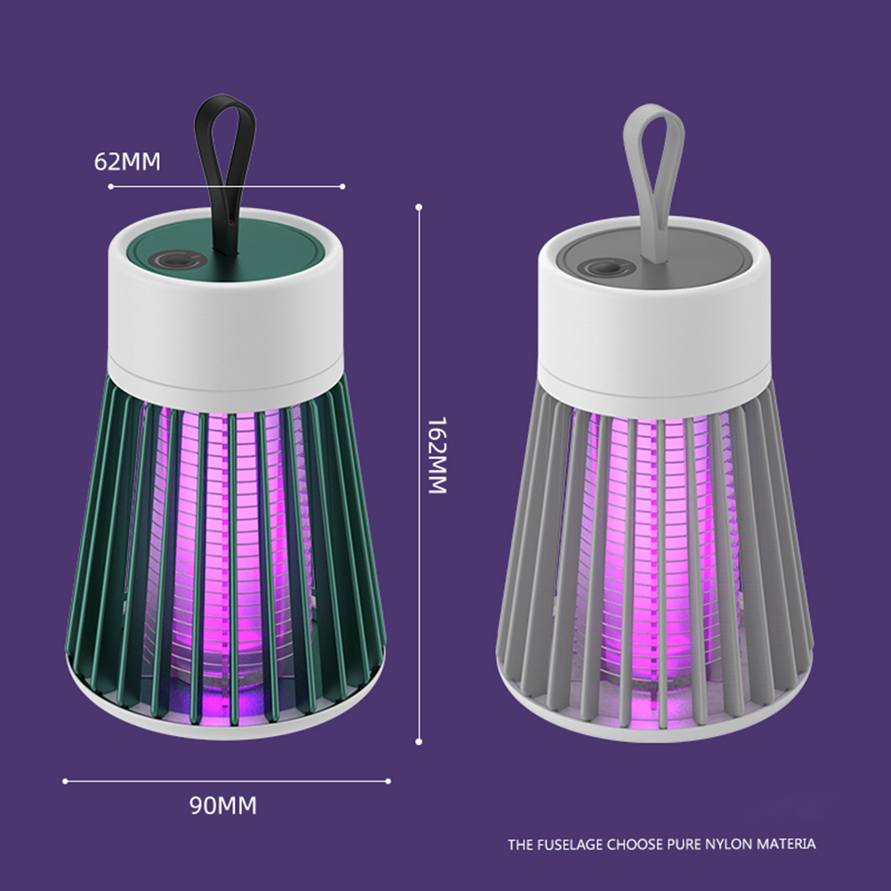USB Pest Control Lamp LED Insect Light Mosquito Killer Lamp Bedroom Flying Bug Luring Purple Mosquito Trap UV Repellent Mute Portable USB Recharge Electric Indoor Insect Killers for Home