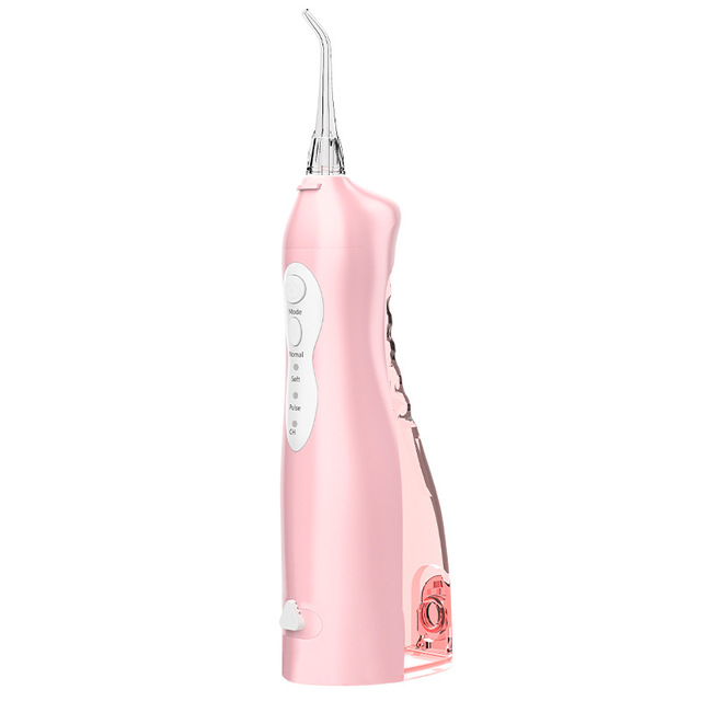 Electric Oral Irrigator 3 Modes With 4 Nozzles Large Water Tank USB Rechargeable Dental Water Flosser Family Travel Use Waterproof Water Jet Floss Teeth Cleaner IPX7 Waterproof