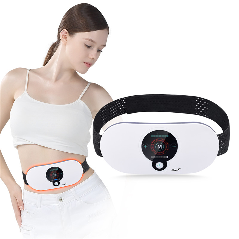 EMS Heating Electric Body Slimming Massager Slimming Belt Fat Burning Abdominal Massage Back Buttock Legs Massager Beauty Health Machine Weight Loss Device Electric Acupuncture Vibration Massager