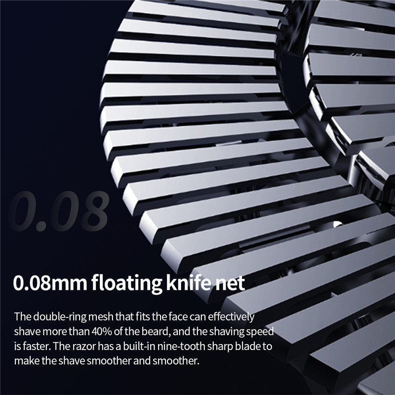 Mini Electric Shaver Double-headed Razor For Men USB Rechargeable Floating Cutter Head Beard Trimmer Man's Twin Blade Beard Hair Trimmer Face Care