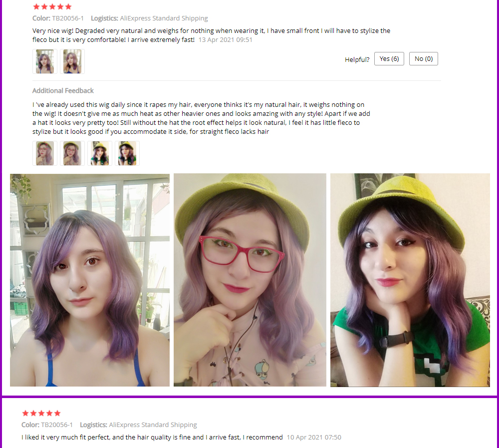 Purple Ombre Short Bob Body Wave Synthetic Wigs For Women Natural Synthetic White Cosplay Synthetic Natural Hair Lolita Pelicula