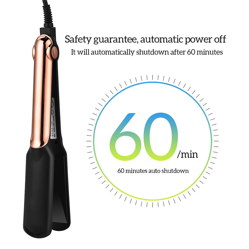 New Arrival Professional 2 In 1 Hair Straightener and Hair Curler with 4 Temperature Settings Wide Plate Hair Flat Iron for Home DIY Use for Both Wet and Dry