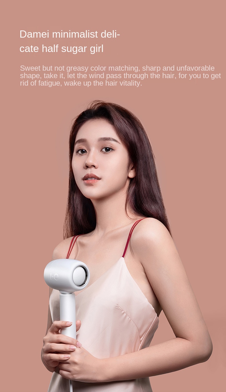 I-0 Hair Dryer Spherical Wind Gathering Design Strong Anion 800W Intelligent Constant Temperature Portable Blower Household Small Mini HairDryer