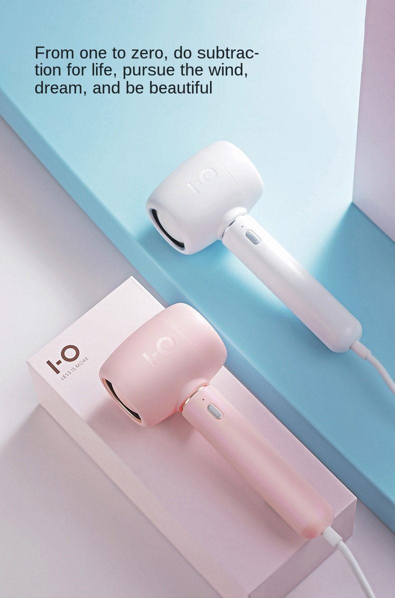 I-0 Hair Dryer Spherical Wind Gathering Design Strong Anion 800W Intelligent Constant Temperature Portable Blower Household Small Mini HairDryer