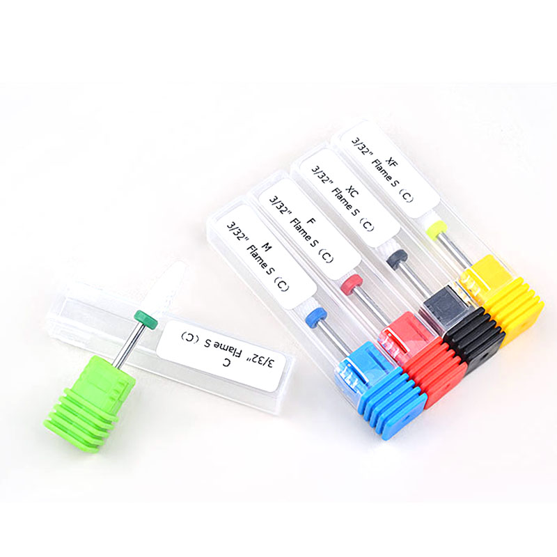 3 pcs/lot  Ceramic Corn Milling Cutter For Removing Gel Varnish Nail Drill Bit For Nail Design Nails Accessories Tools