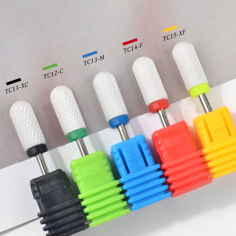 3 pcs/lot  Ceramic Corn Milling Cutter For Removing Gel Varnish Nail Drill Bit For Nail Design Nails Accessories Tools