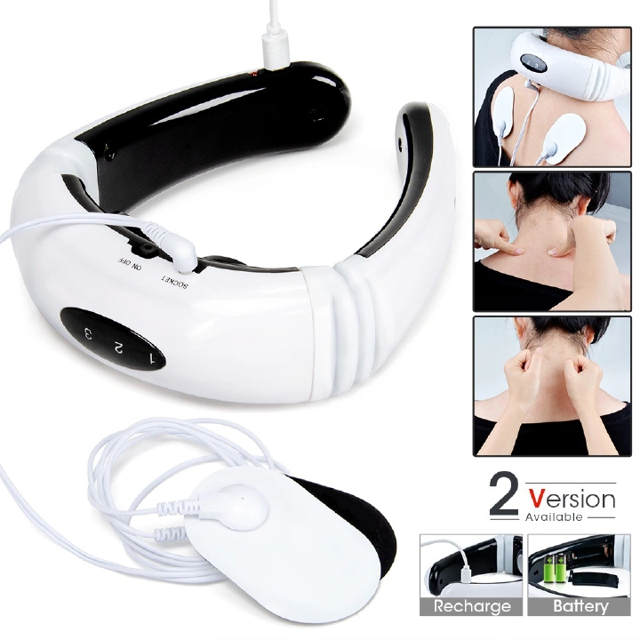 Electric Neck Shoulder Massager with 6 modes Heating Pulse Back Massage Pain Relief Cervical Vertebra Relaxation Health Care Machine