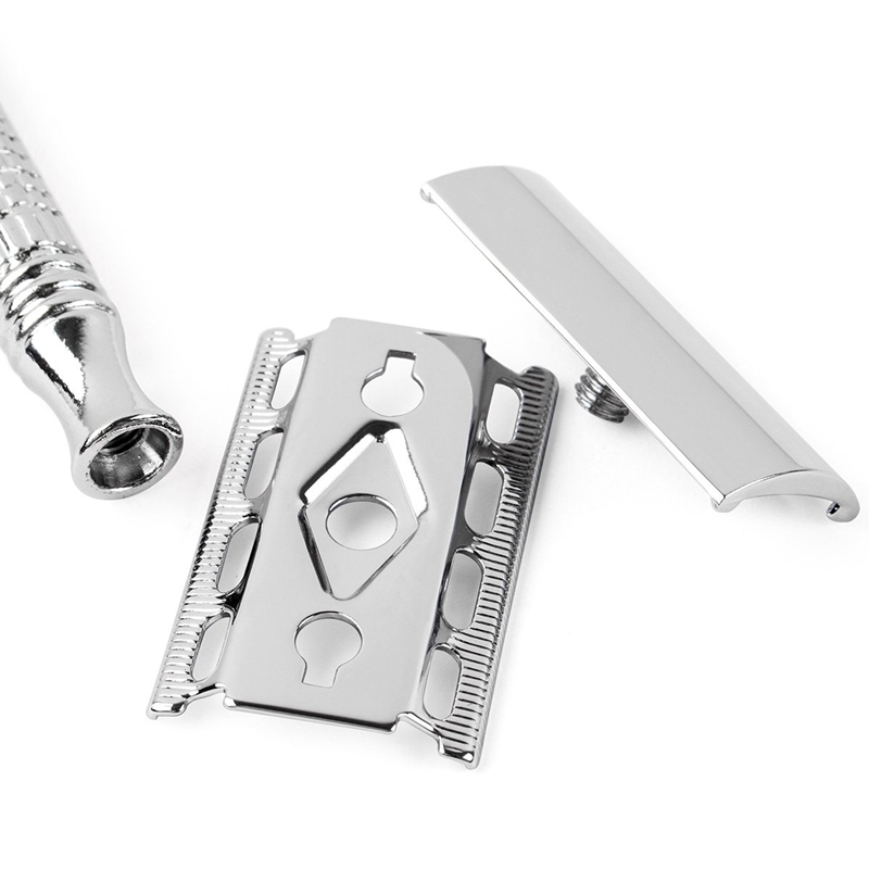 Double Edge Razor Wet Shaving for Men Women Classic Stainless Travel Metal Steel Handle Safety Double Edged Shaver Face Razor
