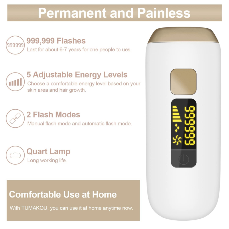 990000 Flash Permanent IPL Laser Hair Removal Machine Mini 3 In 1 Photoepilator Bikini Hair Removal Laser Epilator For Women