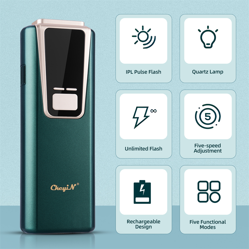 IPL Epilator LCD Laser Hair Removal Painless Permanent Photoepilation for Men Women Trimmer Electric Depilador