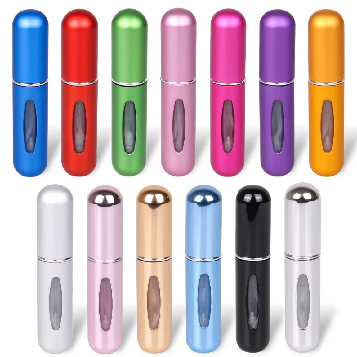 5ml Portable Mini Refillable Perfume Bottle With Spray Scent Pump Empty Cosmetic Containers Atomizer Bottle For Travel Tool