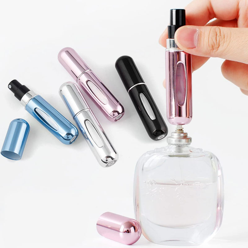 5ml Portable Mini Refillable Perfume Bottle With Spray Scent Pump Empty Cosmetic Containers Atomizer Bottle For Travel Tool