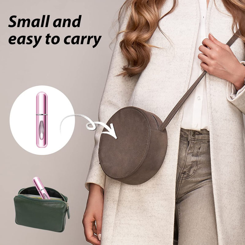 5ml Portable Mini Refillable Perfume Bottle With Spray Scent Pump Empty Cosmetic Containers Atomizer Bottle For Travel Tool