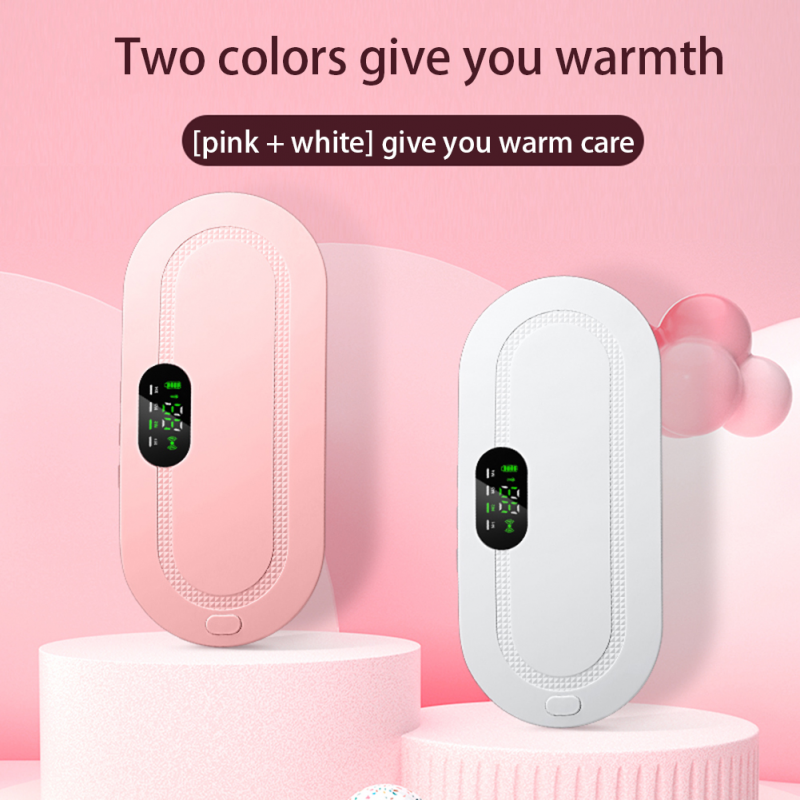 Relieve Menstrual Pain Abdominal Heating Massage Warm Palace Belt Electric Heating Uterus Acupoints Vibrating Massage the Waist With 3 Modes Rechargeable Massager For Women