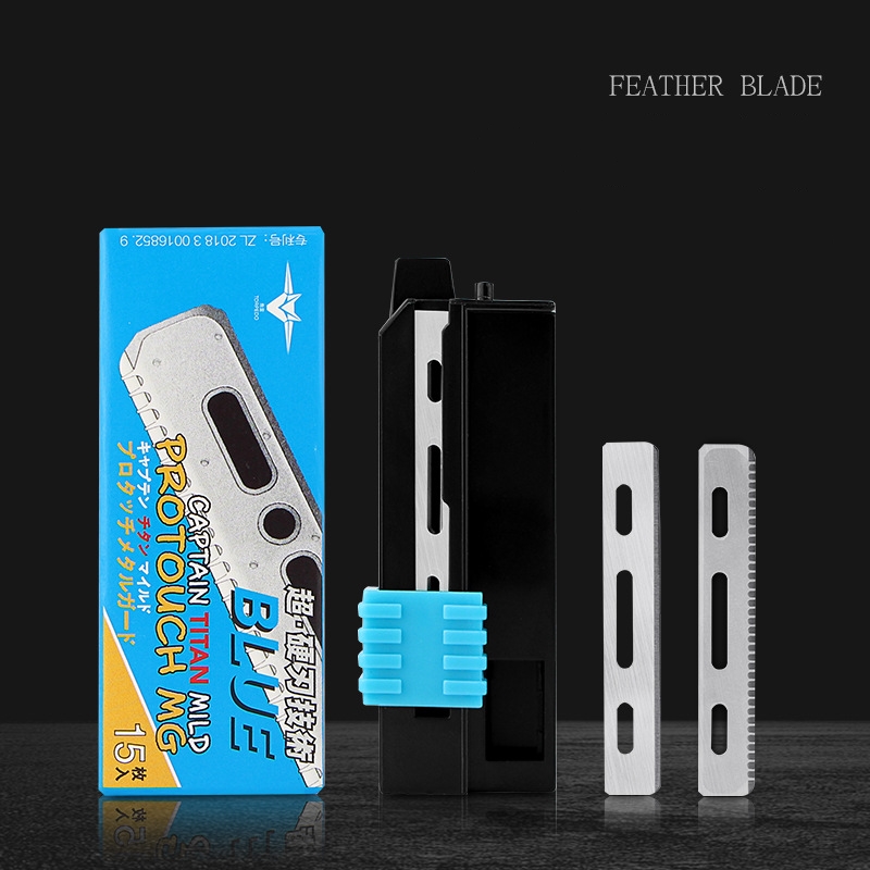 Men's Shaving Razor Blades Straight Edge Barber Razor for Face Body  Stainless Steel  Old-Fashioned Feather Single-Edged Replacement Razor 15 Blades(Optional)