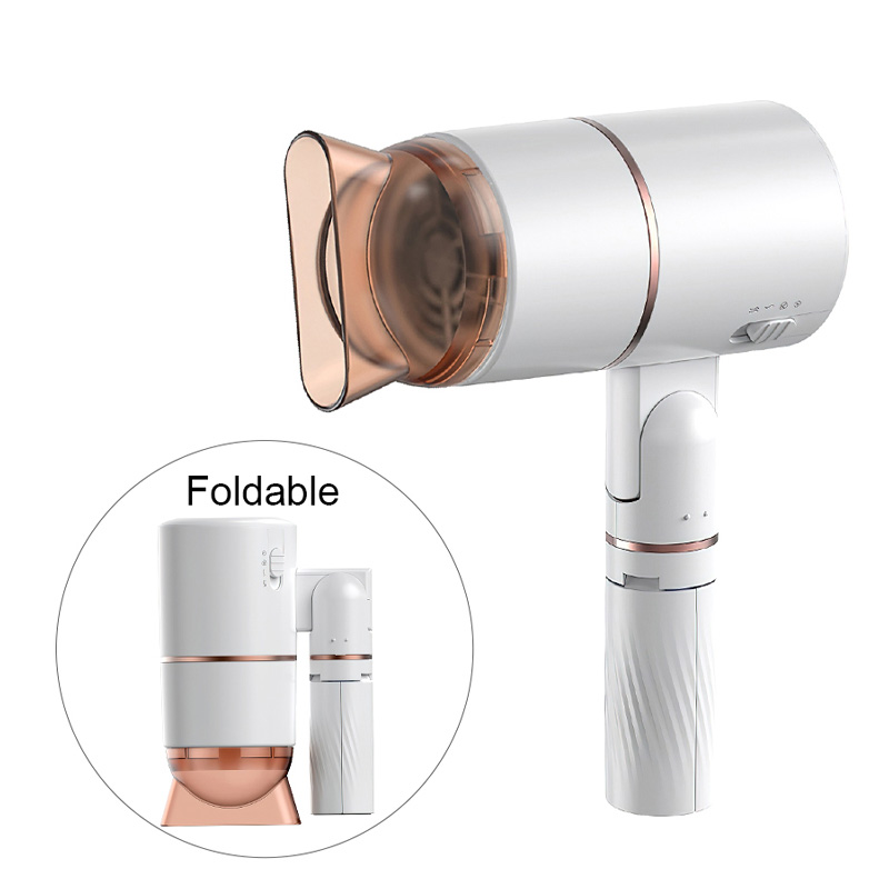 Professional Hair Dryer Strong Wind Hot and Cold Air Wind Electric Foldable Negative Ionic Hammer Blower Dry Lazy Hairdryer salon Three-speed Desktop Hands Free Hair Dryer