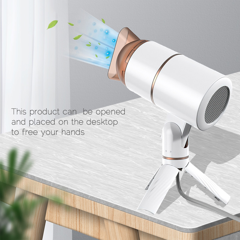 Professional Hair Dryer Strong Wind Hot and Cold Air Wind Electric Foldable Negative Ionic Hammer Blower Dry Lazy Hairdryer salon Three-speed Desktop Hands Free Hair Dryer