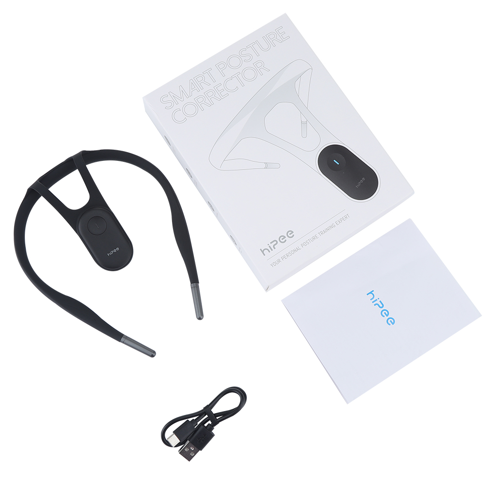 Hipee Intelligent Posture Correction Device Smart Reminder Correct Posture Wear Back Posture Training Monitoring Corrector Adult and Child Real-time Monitoring Correct Sitting Posture