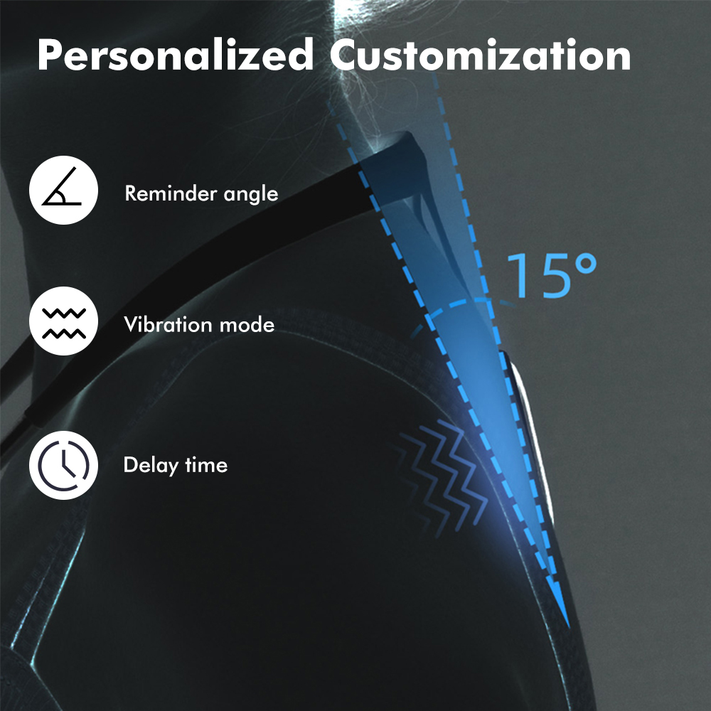 Hipee Intelligent Posture Correction Device Smart Reminder Correct Posture Wear Back Posture Training Monitoring Corrector Adult and Child Real-time Monitoring Correct Sitting Posture