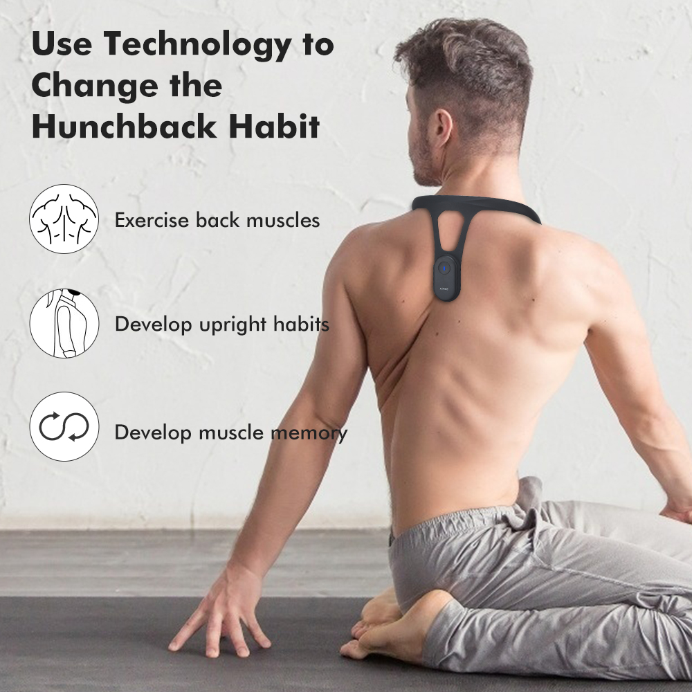 Hipee Intelligent Posture Correction Device Smart Reminder Correct Posture Wear Back Posture Training Monitoring Corrector Adult and Child Real-time Monitoring Correct Sitting Posture
