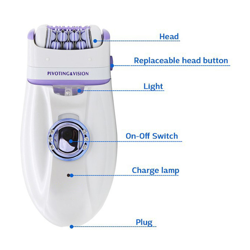 Mini 2 In 1 Hair Removal Machine Electric Rechargeable Female Epilator Women Lady Shaving Trimmer Bikini Legs Body Depilador