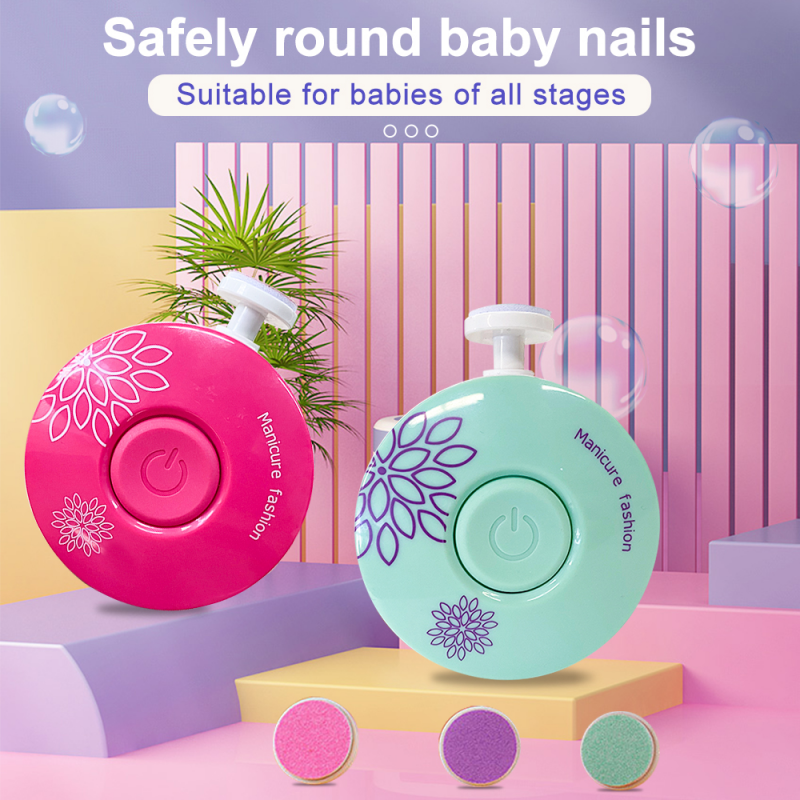 Electric Baby Nail Trimmer Kid Nail Polisher Tool Baby Manicure Scissors Baby Hygiene Kit Baby Nail Clipper Cutter For Newborn