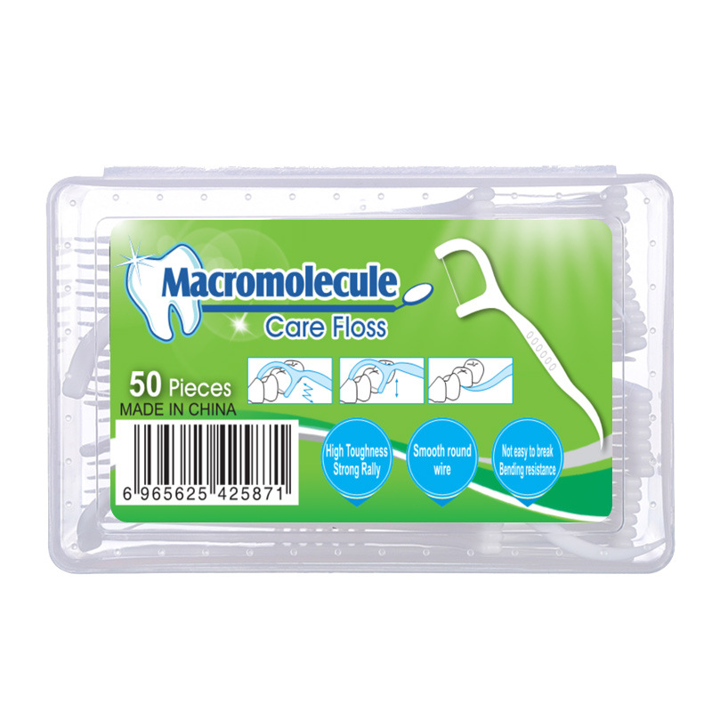 50 Pieces Dental Floss Bleaching Picks Teeth Toothpicks Stick Tooth Clean Oral Care 7.5cm