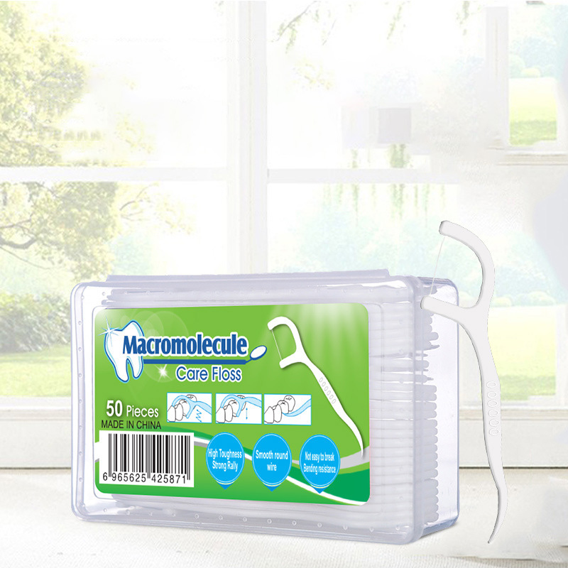50 Pieces Dental Floss Bleaching Picks Teeth Toothpicks Stick Tooth Clean Oral Care 7.5cm