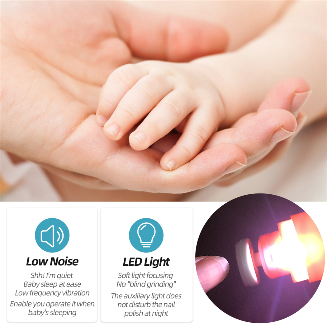 New Arrival Electric Baby Nail Trimmer Kid Nail Polisher Tool Infant Manicure Pedicure Easy to Nail Filer Clipper For Newborn Adult