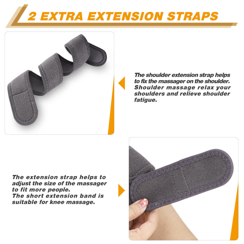 New Arrival 3 in 1 Electric Heating Vibration Knee Massager Far Infrared Joint Brace Support Vibrador Back Shoulder Massage Knee Pain Relief Massager