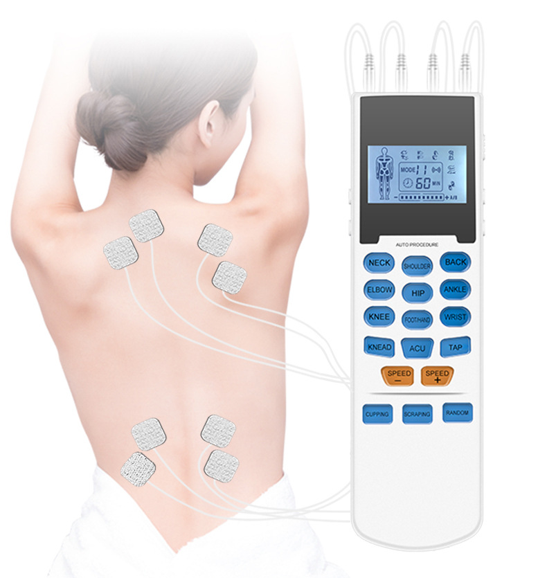 15 Modes Pain Relief Tens Device Physical Therapy Machine Menstrual Pain Relief For Women 4 Channel TENS Unit LCD Display Muscle Stimulator Body Massager